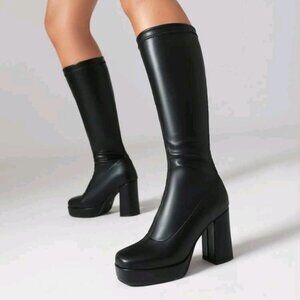 Knee High Black Boots